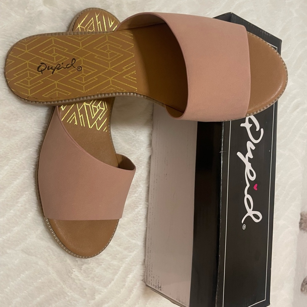 Flat slide sandal Blush - Picture 2 of 4